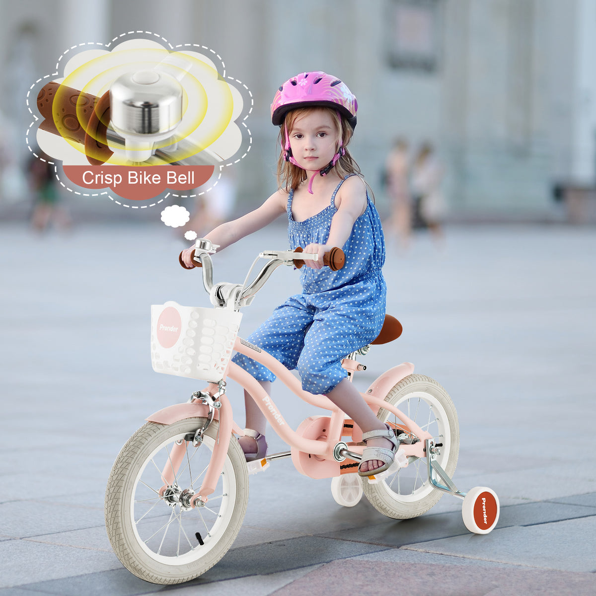 14 Inch Kids Bike With Removable Training Wheels, Pink Kids Bike at Gallery Canada