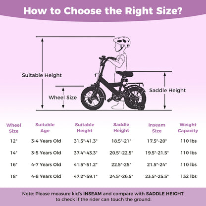 14 Inch Kids Bike Adjustable for 3-8 Years Old Children Purple - Stars & Moon, Purple Kids Bike at Gallery Canada