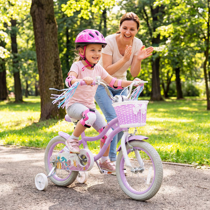 14 Inch Kids Bike, Adjustable, Princess Of The Sea Theme, Purple Kids Bike at Gallery Canada