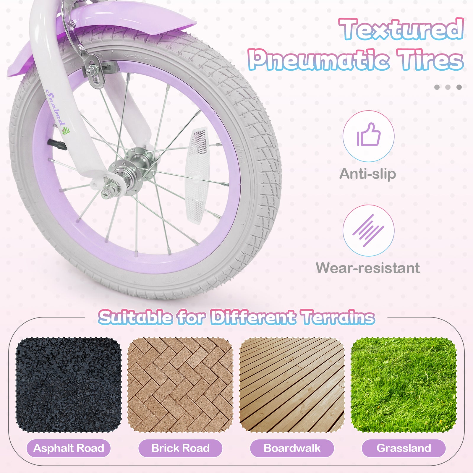14 Inch Kids Bike, Adjustable, Princess Of The Sea Theme, Purple Kids Bike at Gallery Canada