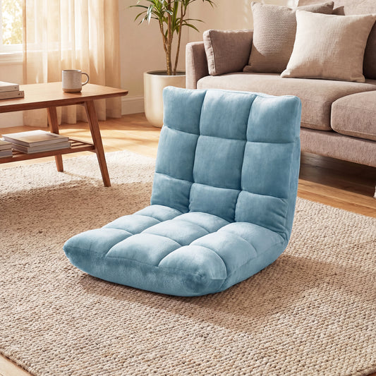 14-Position Adjustable Cushioned Floor Chair, Green Floor Chairs Green at Gallery Canada