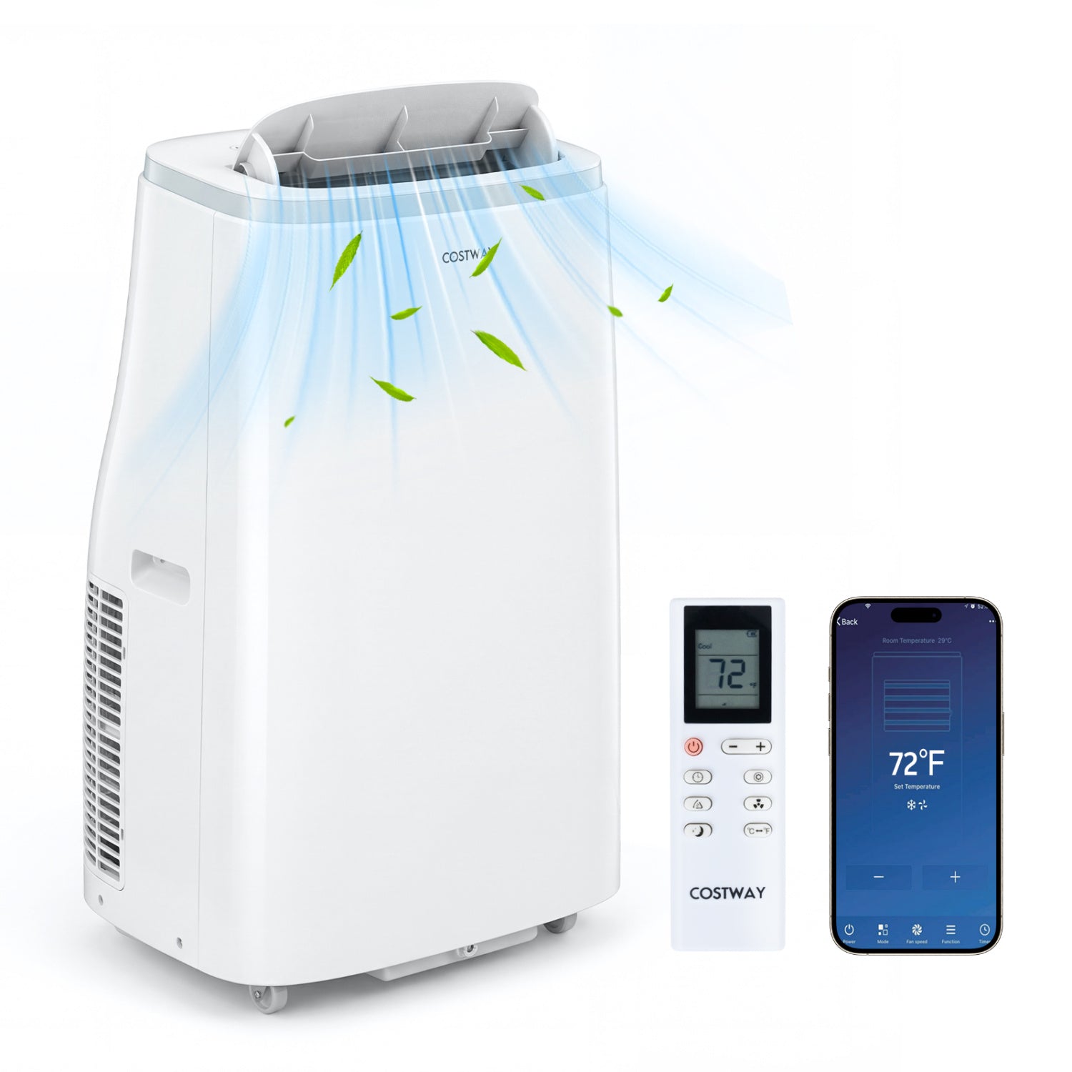 15000 BTU Portable Air Conditioner, APP Control, White Portable Air Conditioners at Gallery Canada