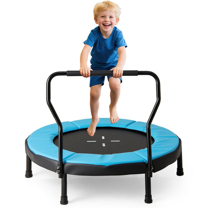 40 Inch Trampoline For Kids, Indoor Outdoor Fitness, Blue Trampolines Blue at Gallery Canada