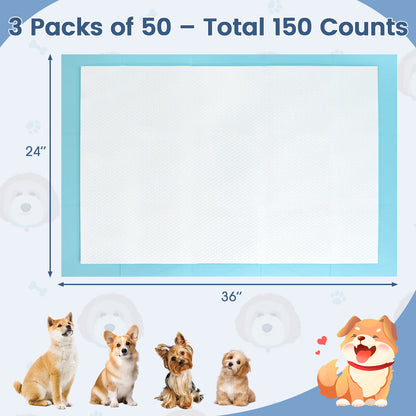 150 Pieces, 24 x 36 Inch Pet Pad, Light Blue Dog Supplies at Gallery Canada