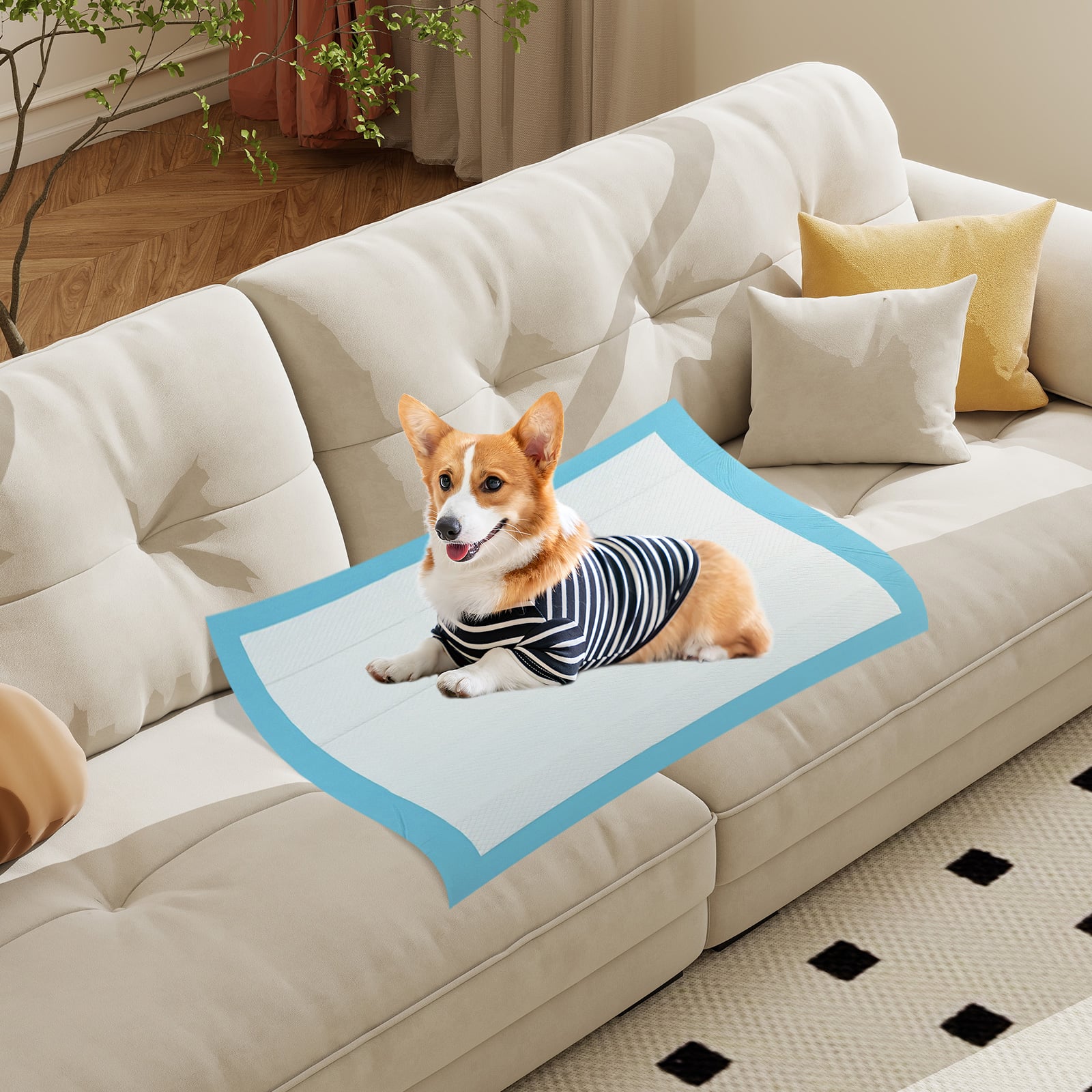150 Pieces, 24 x 36 Inch Pet Pad, Light Blue Dog Supplies at Gallery Canada