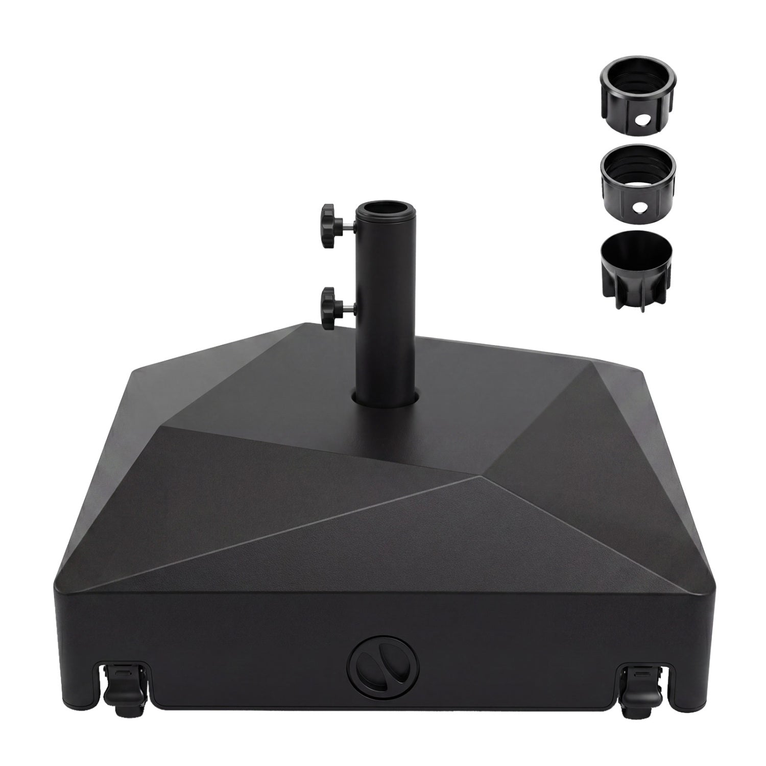 154lbs Mobile Fillable Patio Umbrella Base, 4 Wheels Outdoor Umbrella Bases at Gallery Canada
