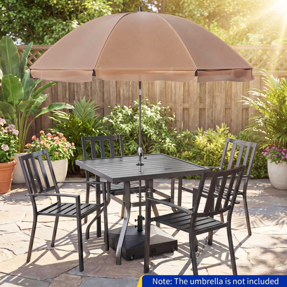 154lbs Mobile Fillable Patio Umbrella Base, 4 Wheels Outdoor Umbrella Bases at Gallery Canada
