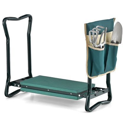 Folding Garden Kneeler Pad, Cushion Seat, Green Garden Tools Green at Gallery Canada
