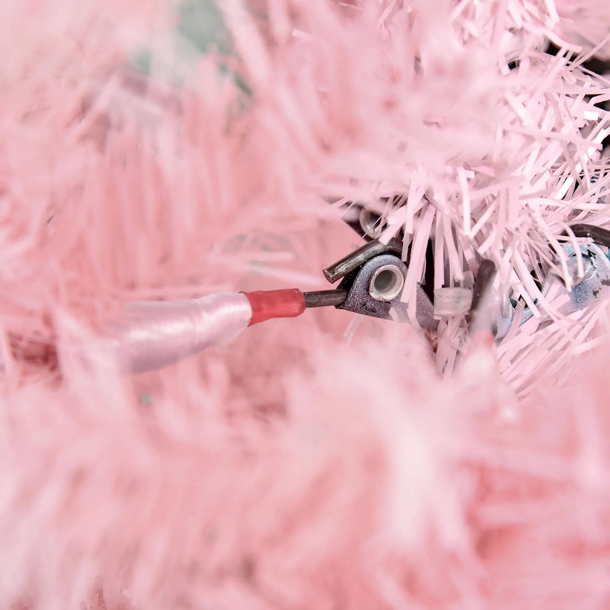 6FT Pop-up Artificial Christmas Tree Holiday Xmas Holiday Pencil Tree Decoration with Automatic Open for Home Party, Pink Artificial Christmas Trees at Gallery Canada
