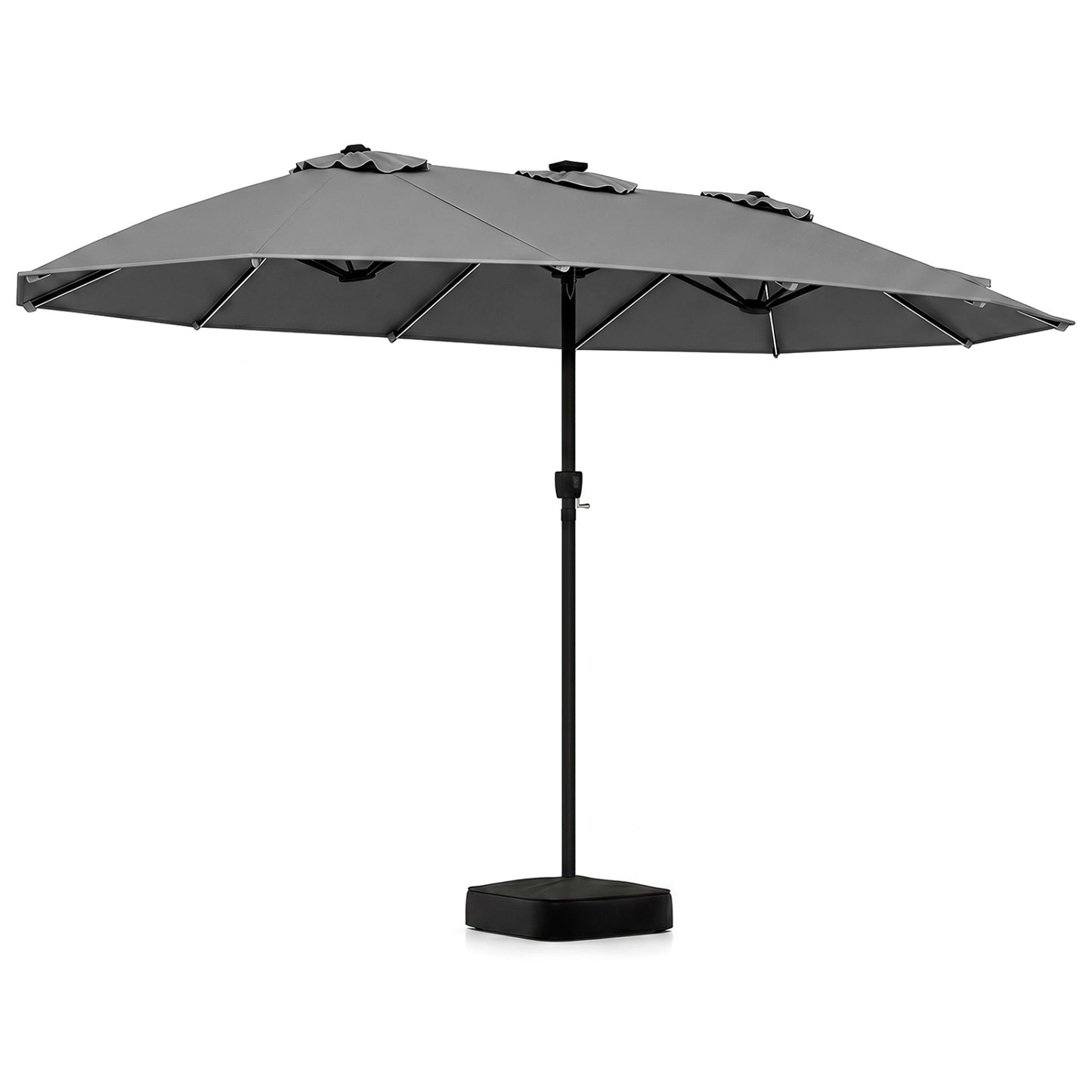 15.5FT Extra-Large Patio Umbrella, Gray Outdoor Umbrellas at Gallery Canada