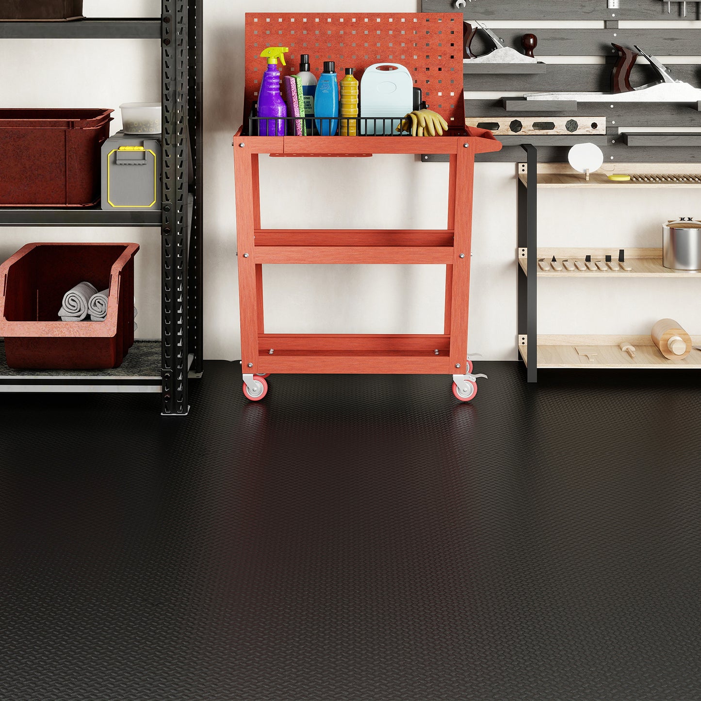 15.5 x 7.7 FT Garage Tool Mats, 7 mm Thickened PE, Pack of 4 Garages at Gallery Canada