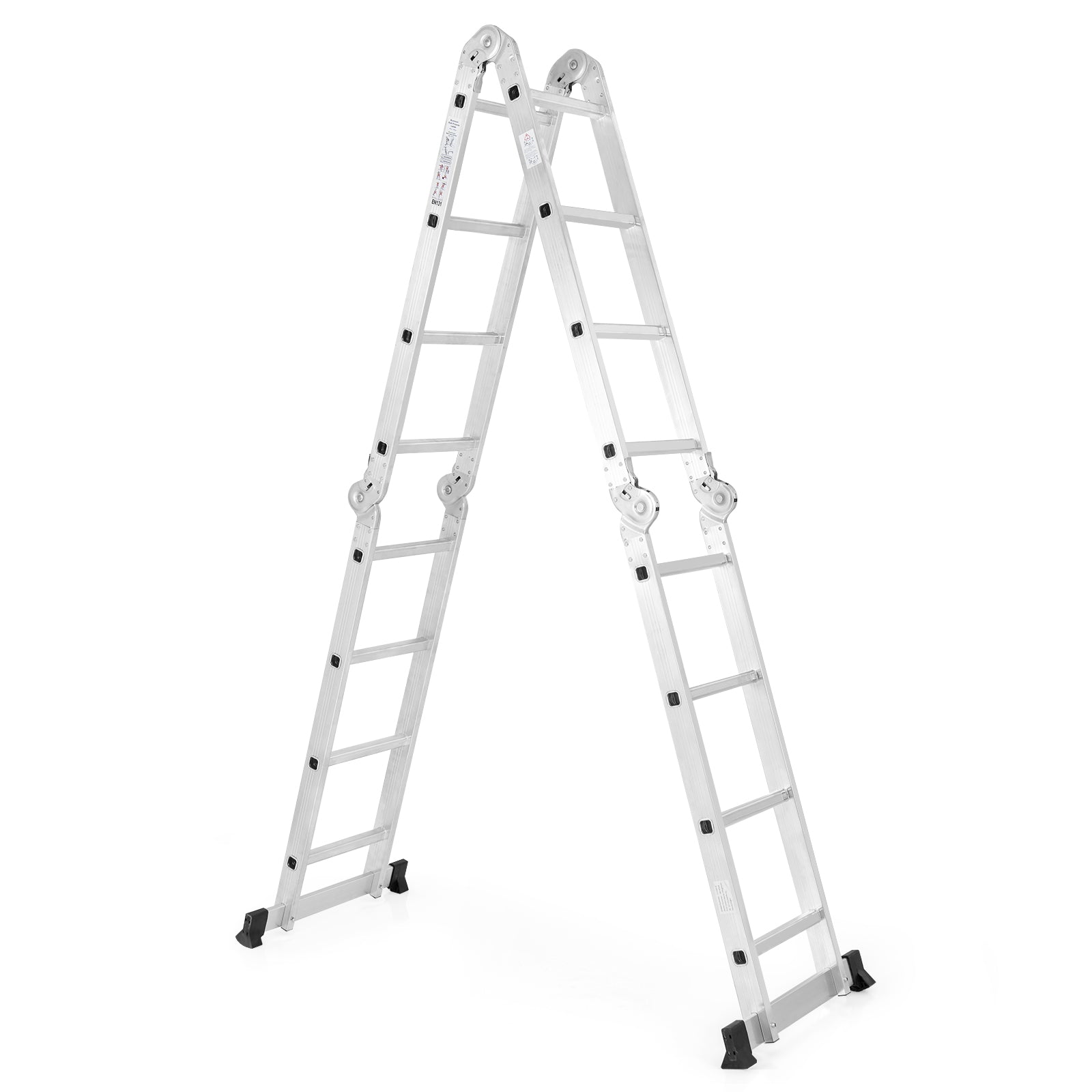 15 Feet Folding Aluminum Ladder, Safe Locking Hinge Garages at Gallery Canada