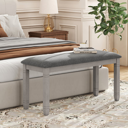 Upholstered Bedroom Bench, Gray Shoe Racks & Storage Benches at Gallery Canada