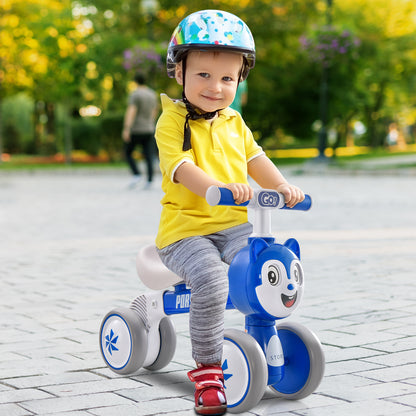 Baby Balance Bike, No Pedal, Lightweight, 4 Wheels, Blue Balance Bikes at Gallery Canada