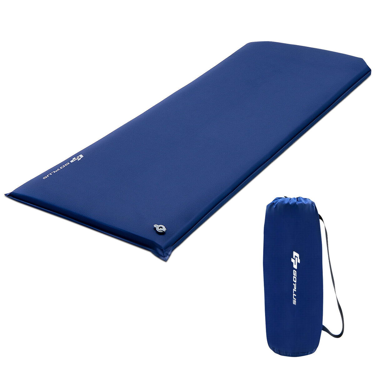 Self-Inflating Lightweight Folding Foam Sleeping Cot, Blue Air Mattresses & Sleeping Bags Blue at Gallery Canada