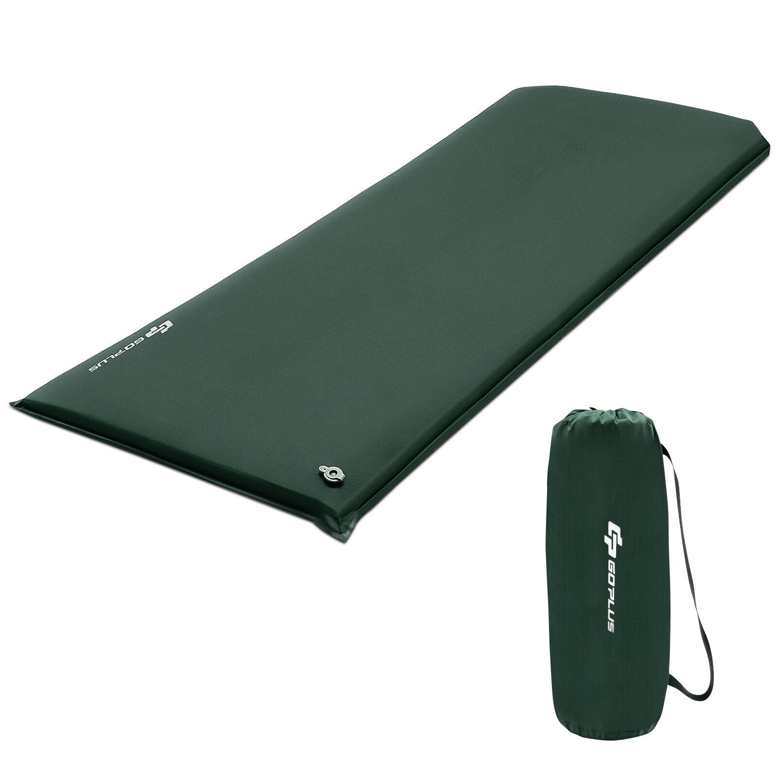 Self-Inflating Lightweight Folding Foam Sleeping Cot, Green Air Mattresses & Sleeping Bags Green at Gallery Canada