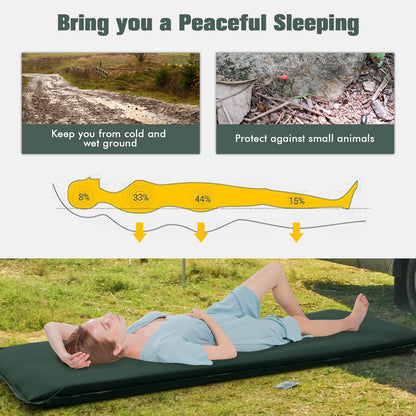 Self-Inflating Lightweight Folding Foam Sleeping Cot, Green Air Mattresses & Sleeping Bags at Gallery Canada