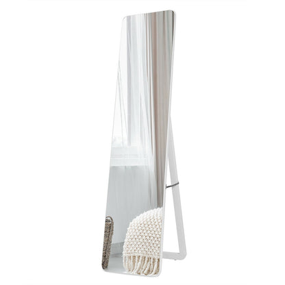 Frameless Wall Mountable Floor Mirror, Full Length, White Floor Mirrors White at Gallery Canada