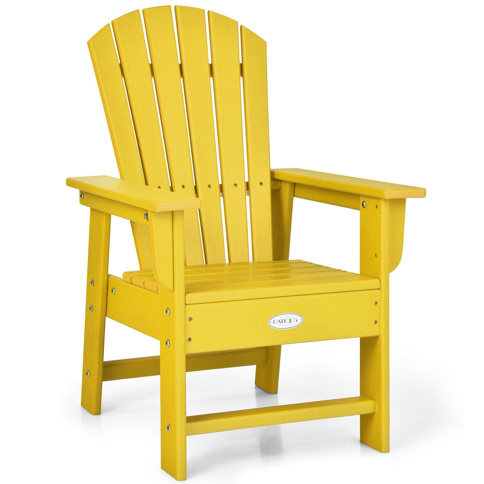 Kids Adirondack Chair, Ergonomic Backrest, Yellow Kids Chairs & Seating Yellow at Gallery Canada