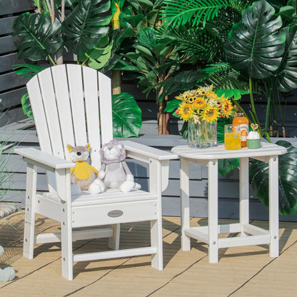Kids Adirondack Chair, Ergonomic Backrest, White Kids Chairs & Seating at Gallery Canada