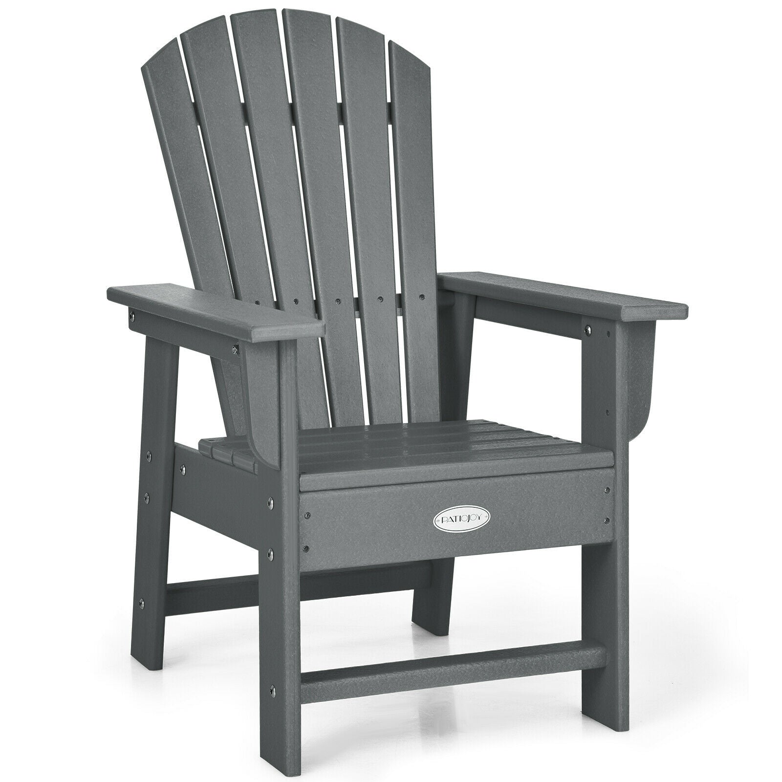 Kids' Adirondack Chair, Ergonomic Backrest, Gray Kids Chairs & Seating Gray at Gallery Canada