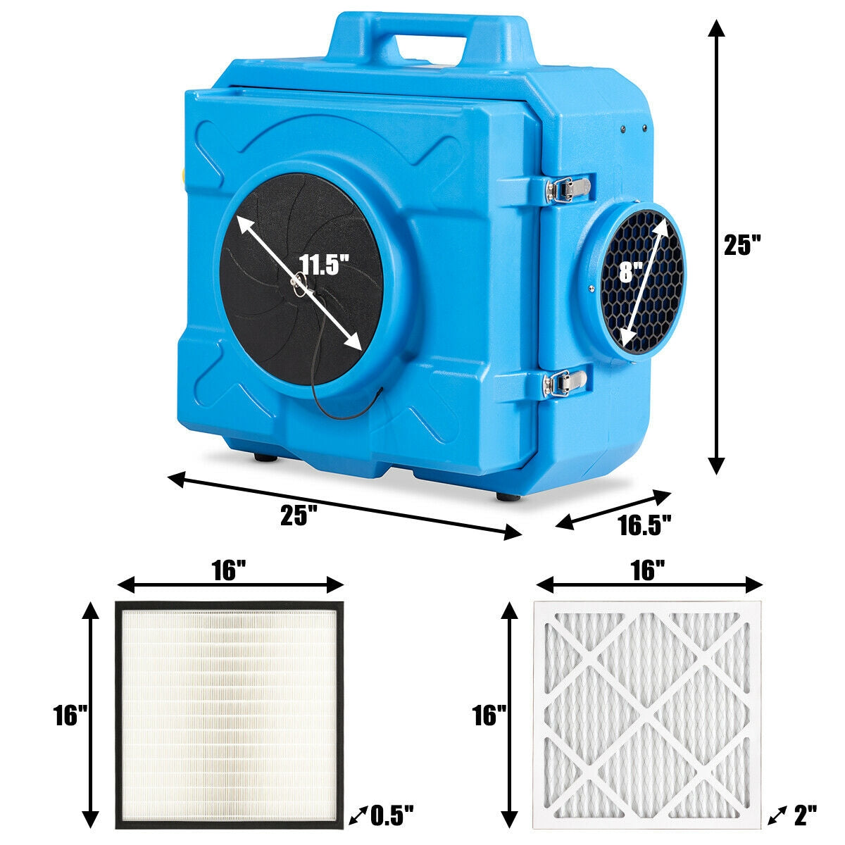 Industrial Air Scrubber, Odor Eliminator, Blue Air Purifiers at Gallery Canada
