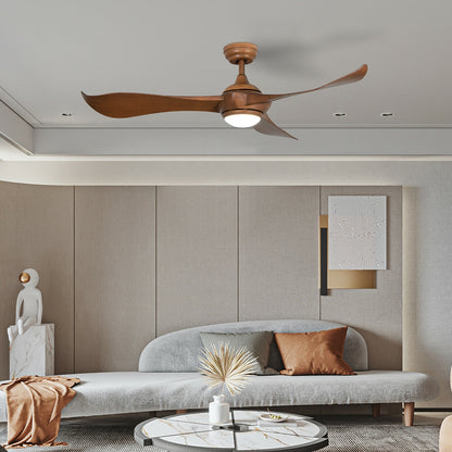 52 Inch Ceiling Fan With Light, Reversible DC Motor, Walnut Ceiling Fans at Gallery Canada