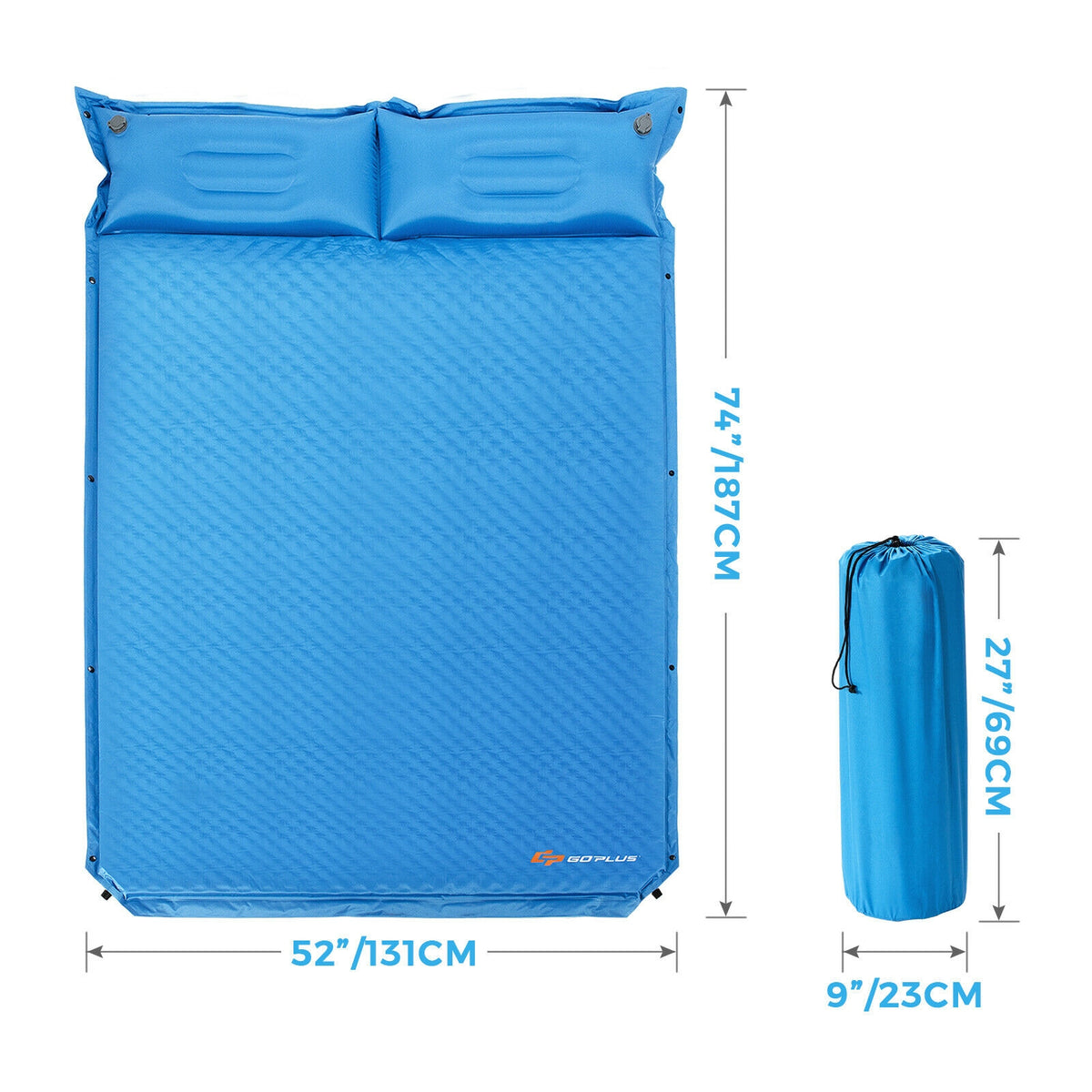 Self-Inflating Camping Sleeping Mat, Blue Air Mattresses & Sleeping Bags at Gallery Canada