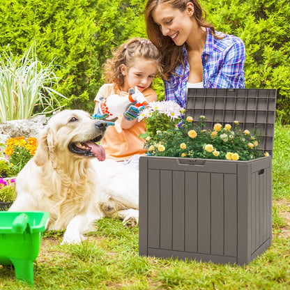 30 Gallon Deck Box, Storage Seating Container, Light Brown Sheds & Outdoor Storage at Gallery Canada