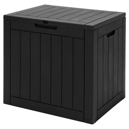 30 Gallon Deck Box, Storage Seating Container, Black Sheds & Outdoor Storage at Gallery Canada