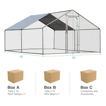 Large Walk In Shade Cage Chicken Coop, M, Silver Chicken Coops at Gallery Canada
