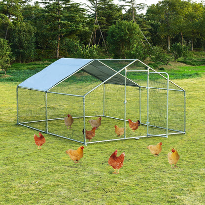 Large Walk In Shade Cage Chicken Coop, M, Silver Chicken Coops at Gallery Canada