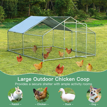 Large Walk In Shade Cage Chicken Coop, M, Silver Chicken Coops at Gallery Canada