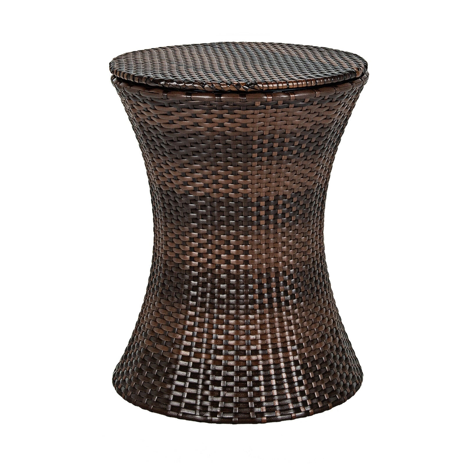 Height Adjustable Patio Rattan Cooler Bar Table, Black Patio Bar Furniture at Gallery Canada