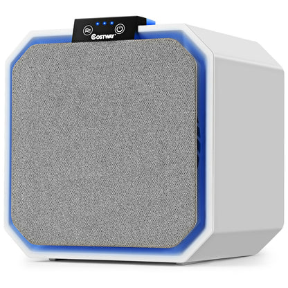 Desktop HEPA Air Purifier Home Air Cleaner with 2-in-1 Composite HEPA Filter, White Air Purifiers at Gallery Canada
