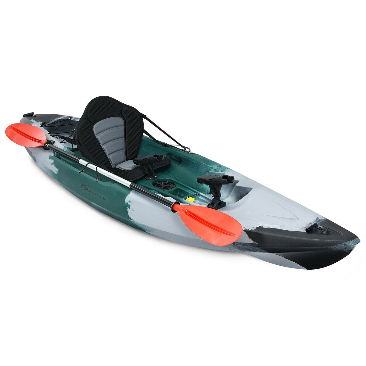 Sit On Top Fishing Kayak With Rod Holders, Paddle, Gray Surfing Gray at Gallery Canada