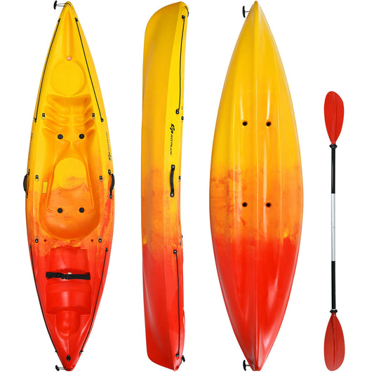 Single Sit On Top Kayak, Detachable Aluminum Paddle, Yellow Surfing Yellow at Gallery Canada