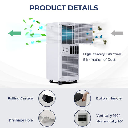 8000 BTU 3-in-1 Air Cooler, Dehumidifier, Fan, White Portable Air Conditioners at Gallery Canada