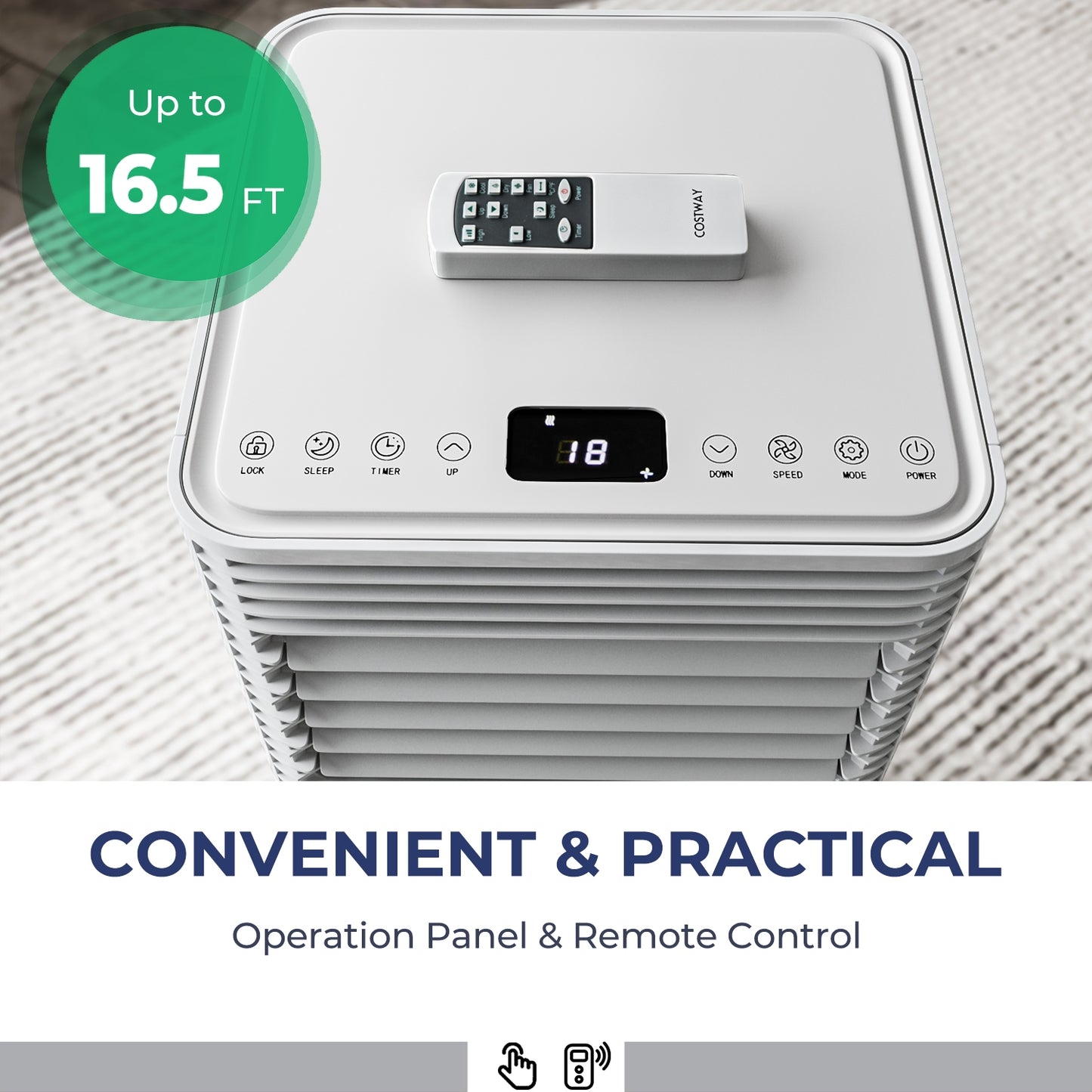 8000 BTU 3-in-1 Air Cooler, Dehumidifier, Fan, White Portable Air Conditioners at Gallery Canada