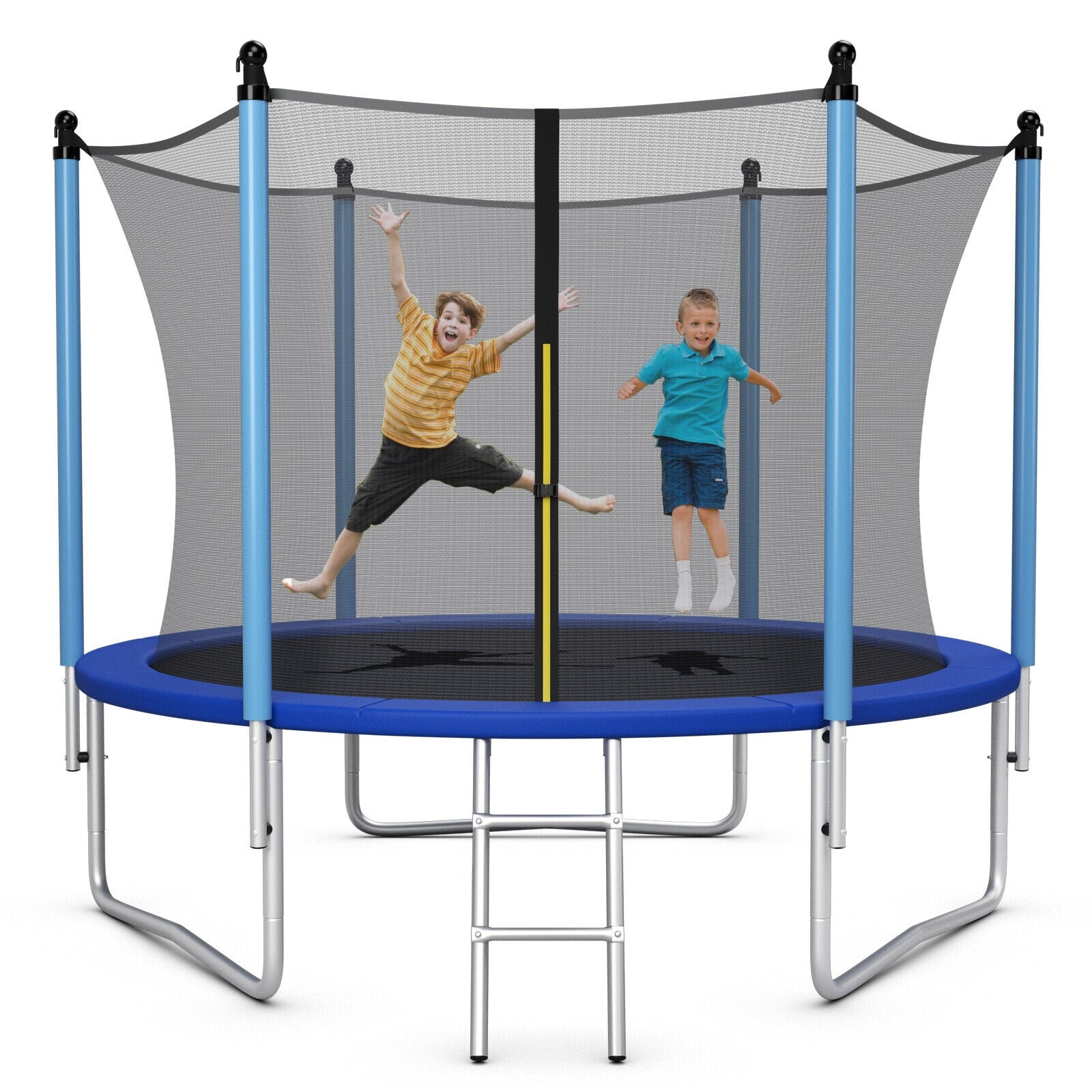 14 Feet Trampoline With Safety Net, Blue Trampolines at Gallery Canada