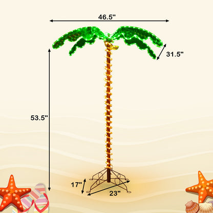 5 Feet LED Pre-lit Palm Tree Decor, Green Holiday Decor at Gallery Canada