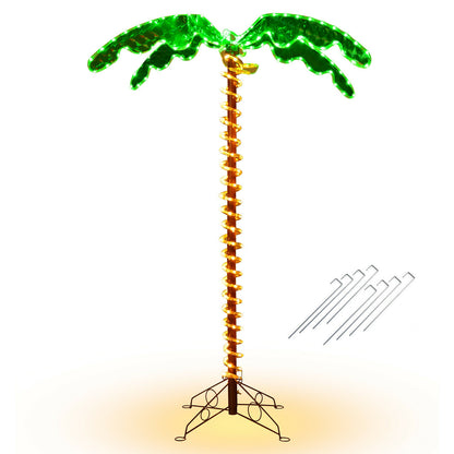 5 Feet LED Pre-lit Palm Tree Decor, Green Holiday Decor at Gallery Canada