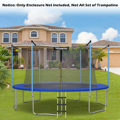 16Ft Weather-Resistant Trampoline Safety Enclosure Net, Black Trampoline Accessories at Gallery Canada