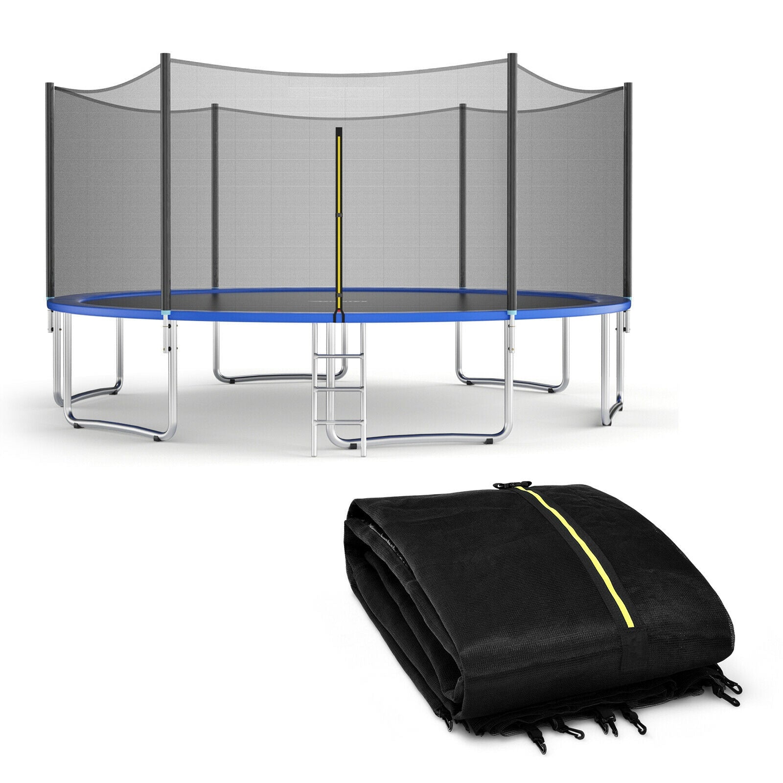 Trampoline Safety Enclosure Net, 16 ft, Black Trampoline Accessories at Gallery Canada