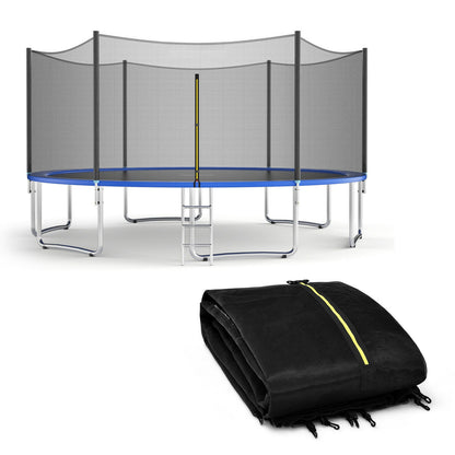 Trampoline Safety Enclosure Net, 16 ft, Black Trampoline Accessories Black at Gallery Canada
