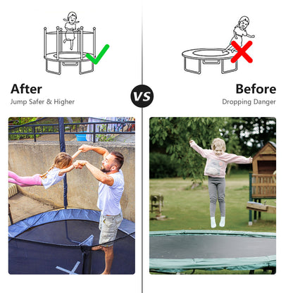 Trampoline Safety Replacement Enclosure Net, 10 ft, Black Trampoline Accessories at Gallery Canada