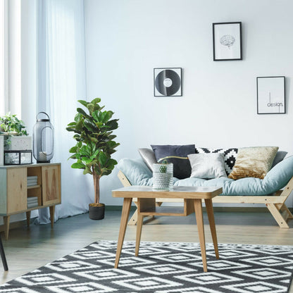 4 Feet Artificial Fiddle Leaf Fig Tree, Green Faux Plants at Gallery Canada