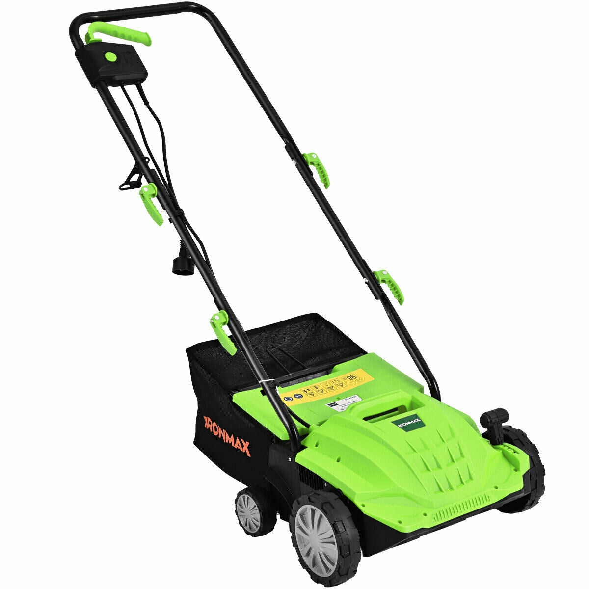 13 Inch 12 Amp Electric Scarifier, Collection Bag, Removable Blades, Green Lawn Care Tools at Gallery Canada