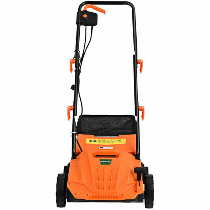 13 Inch 12 Amp Electric Scarifier, Collection Bag, Removable Blades, Orange Lawn Care Tools at Gallery Canada