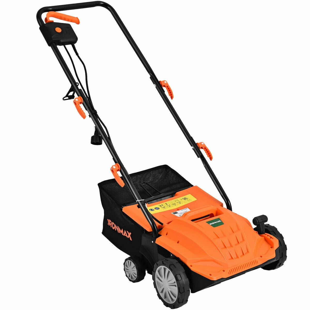 13 Inch 12 Amp Electric Scarifier, Collection Bag, Removable Blades, Orange Lawn Care Tools at Gallery Canada